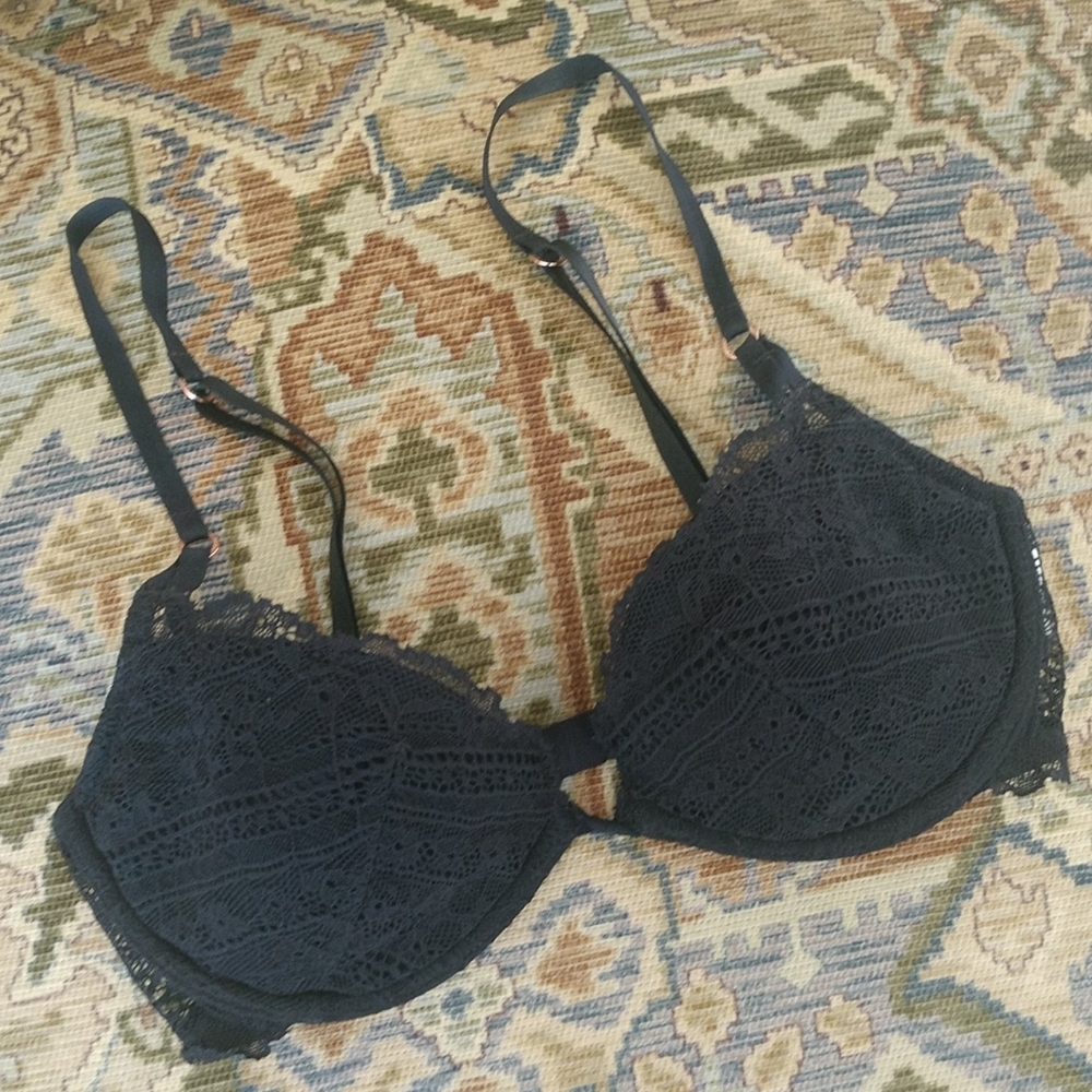30D Calvin Klein Bra Black Lace Underwire